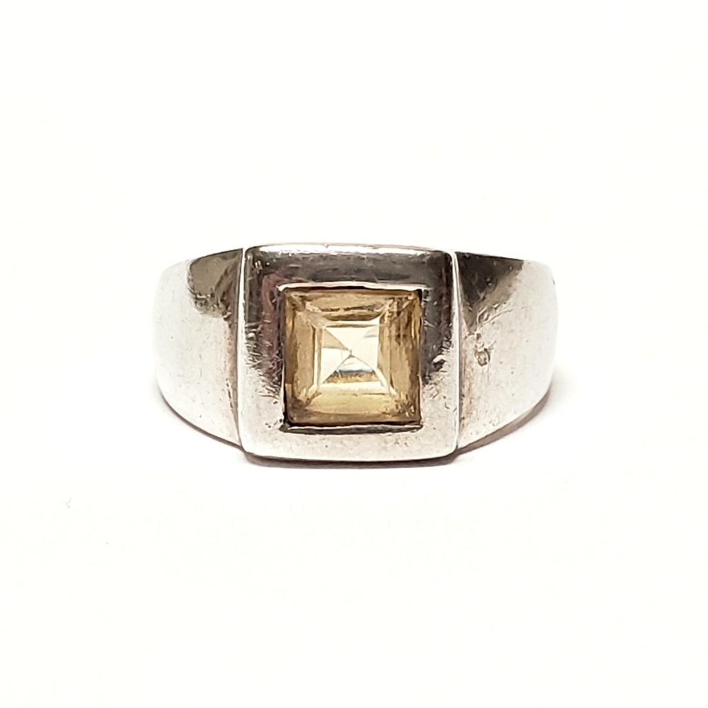 Vintage Citrine Sterling Ring